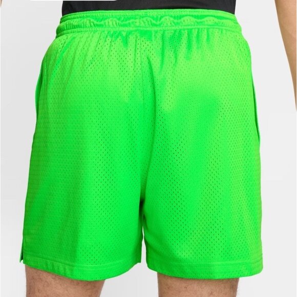 Nike Mens Size XL Dri FIT 5 Mesh Basketball Shorts Pockets Neon Green HV1880 398 - Picture 2 of 5